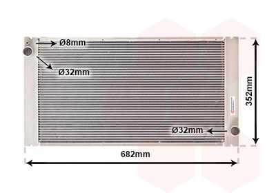 VAN WEZEL Radiaator,mootorijahutus 06002333